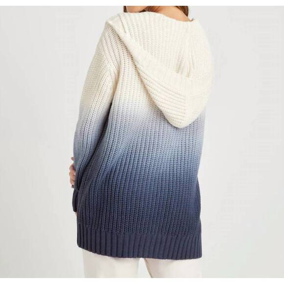 NEW SPLENDID hooded cardigan top in raya ombre - Picture 3 of 4